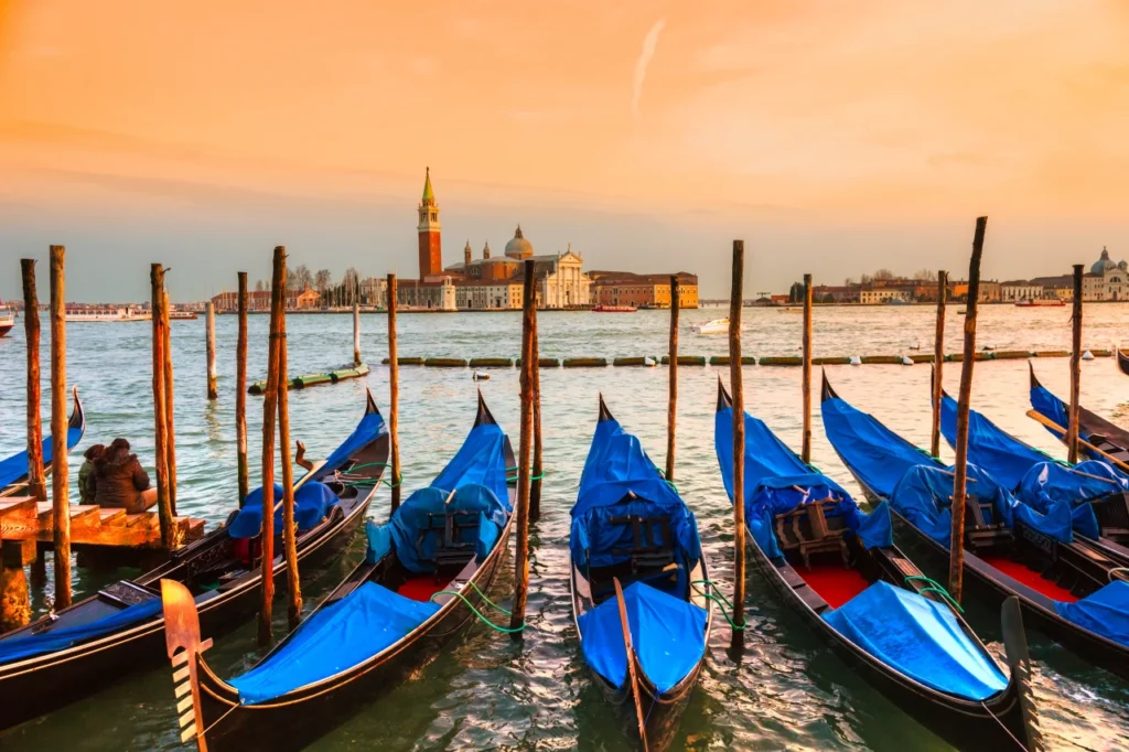 vue sur Venise depuis l'eau